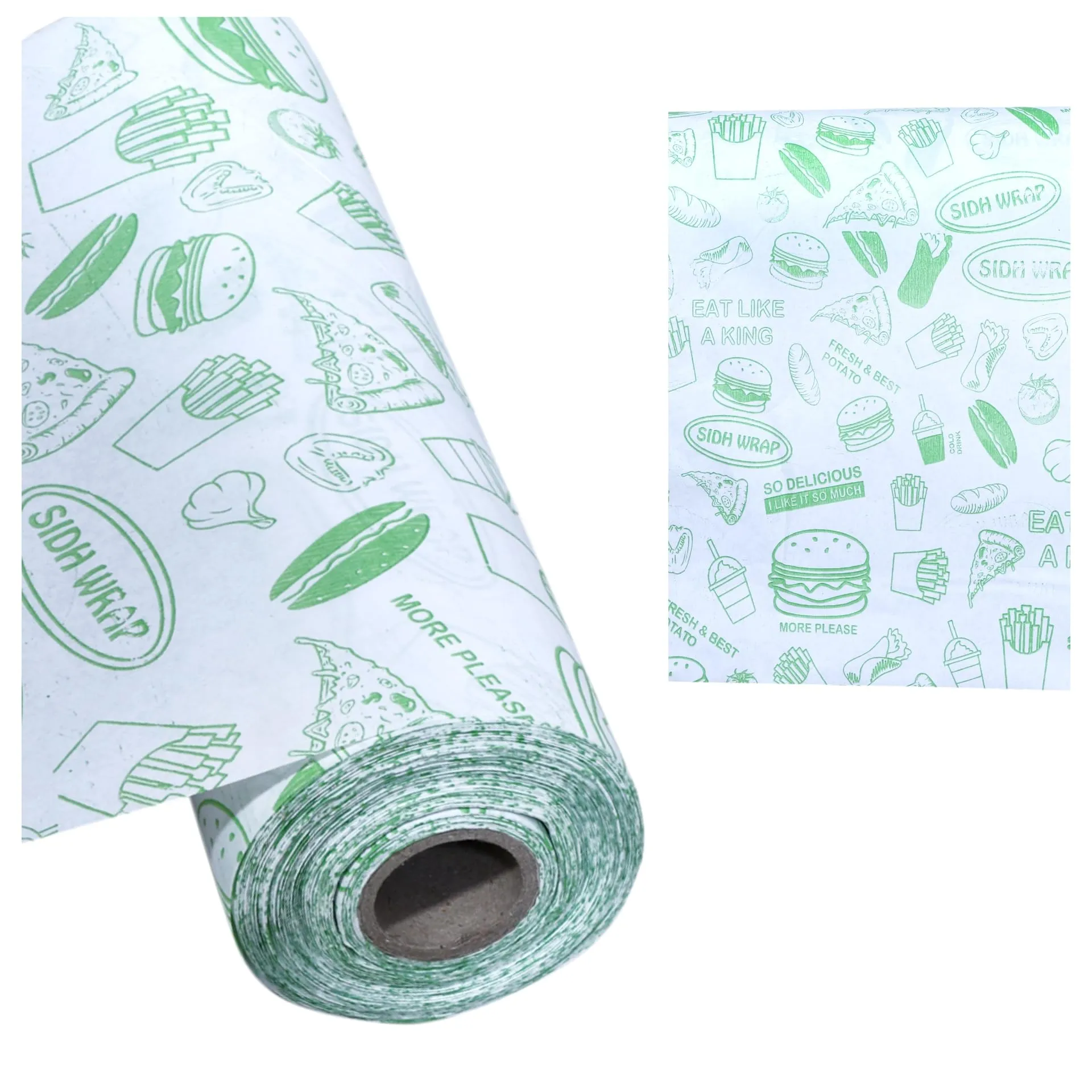 1 KG SDS Butter Paper Roll | Chapati Wrap| paper foil | Burger Wrap | Reusable, Food Wrap | Lunch Box Safe | Heavy Duty Butter Paper Roll for Roti, Paratha, Sandwich Wrap - 1 Kg Roll