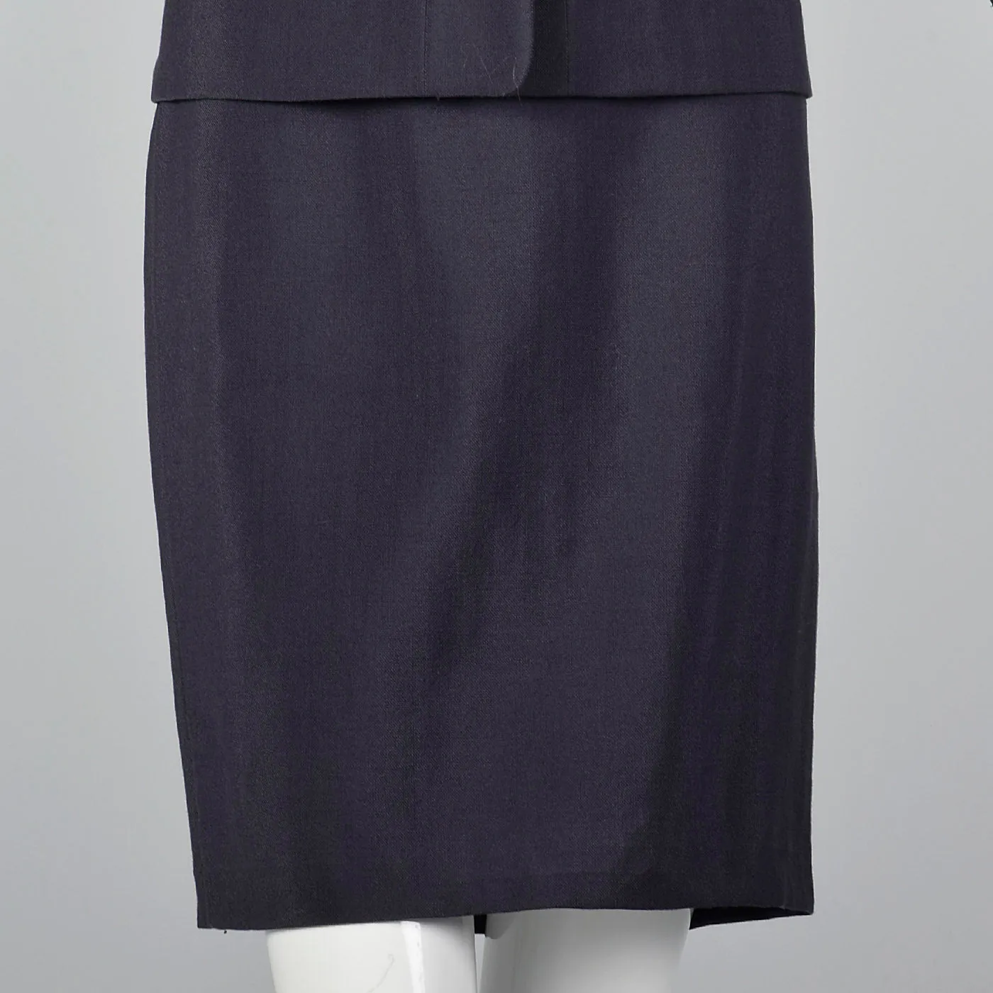 2000s Classic Jil Sander Black Skirt Suit