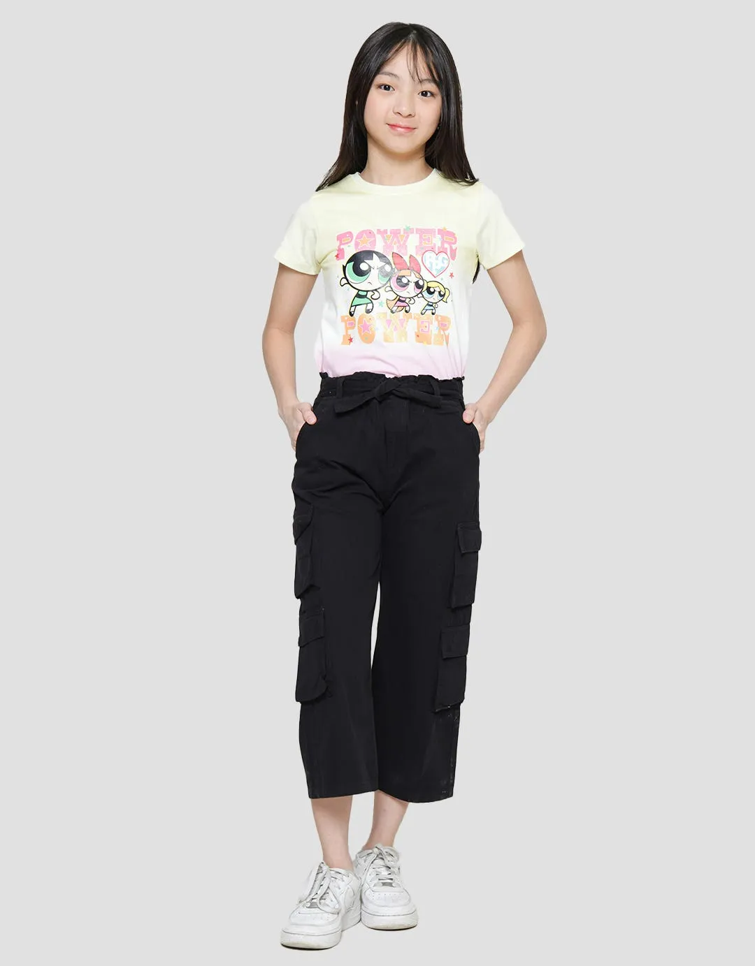 Aero Wide Leg Celana Cargo Anak Perempuan