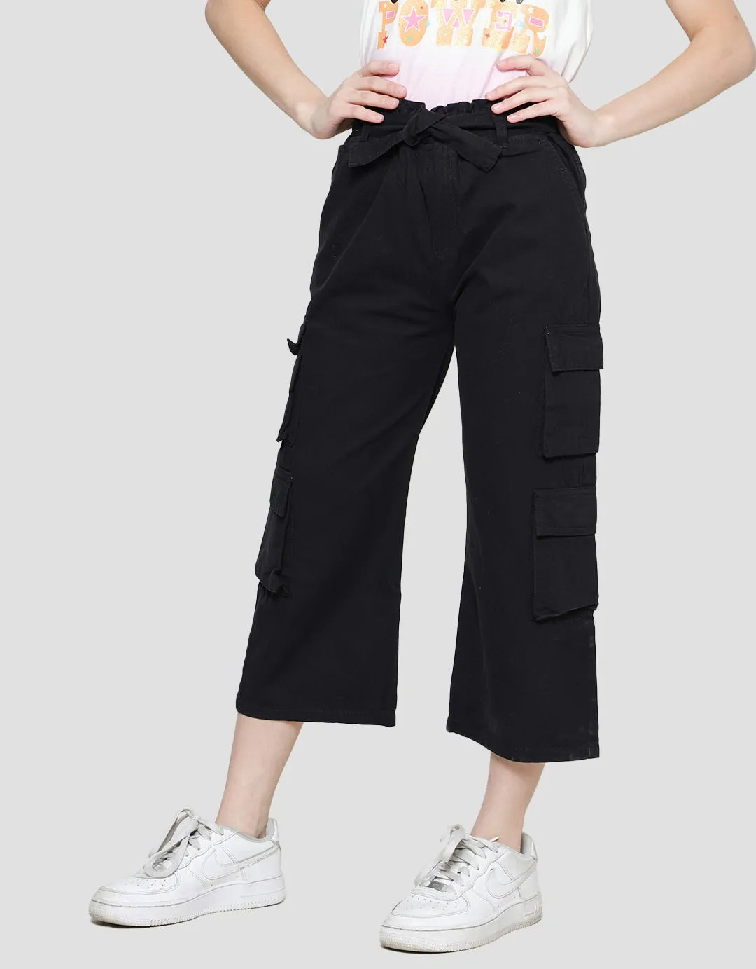 Aero Wide Leg Celana Cargo Anak Perempuan