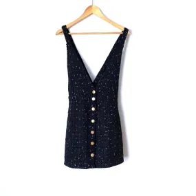 Amaryllis Black Tweed Overall Skirt- Size M (we have matching jacket)