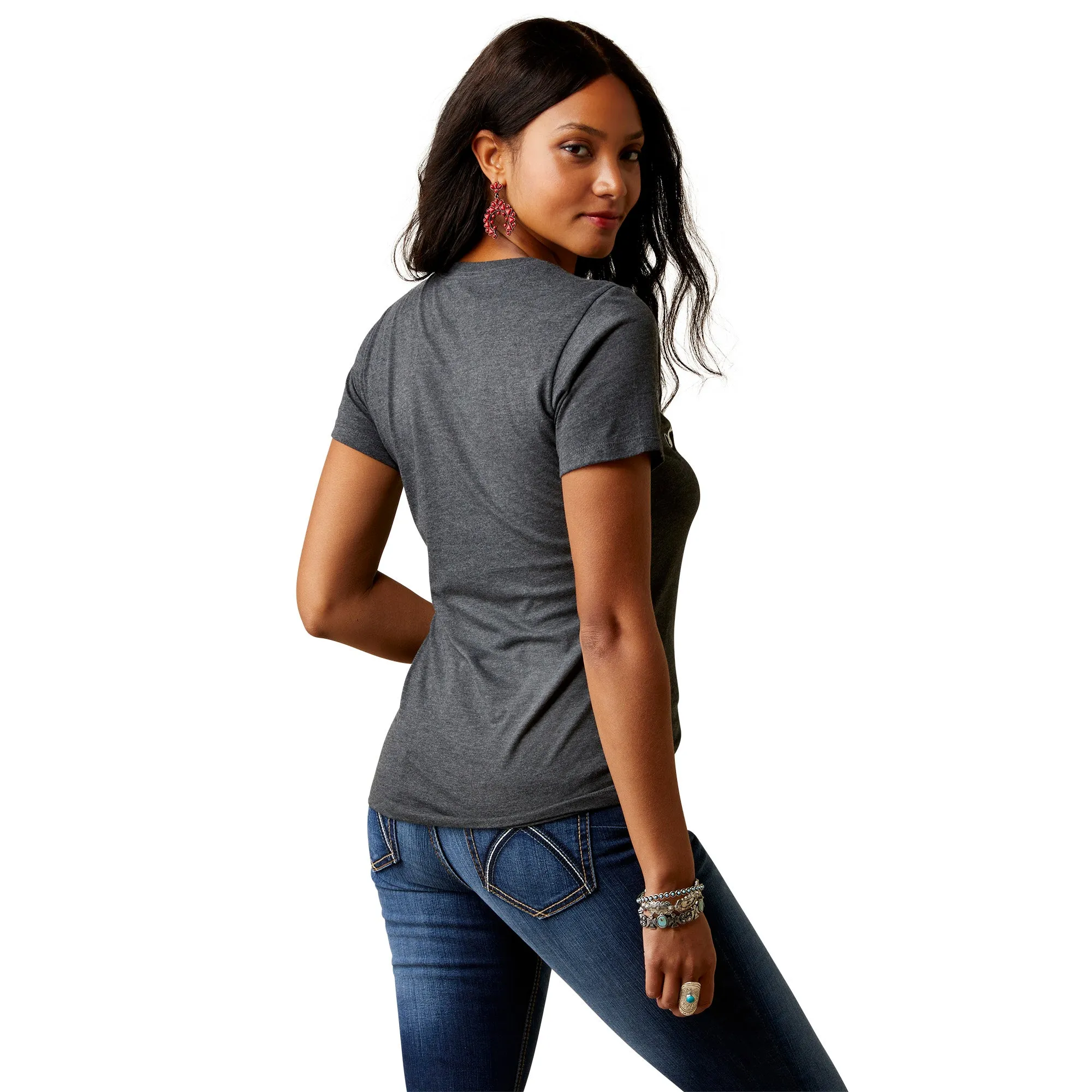 Ariat Women Cowhide Logo T-Shirt