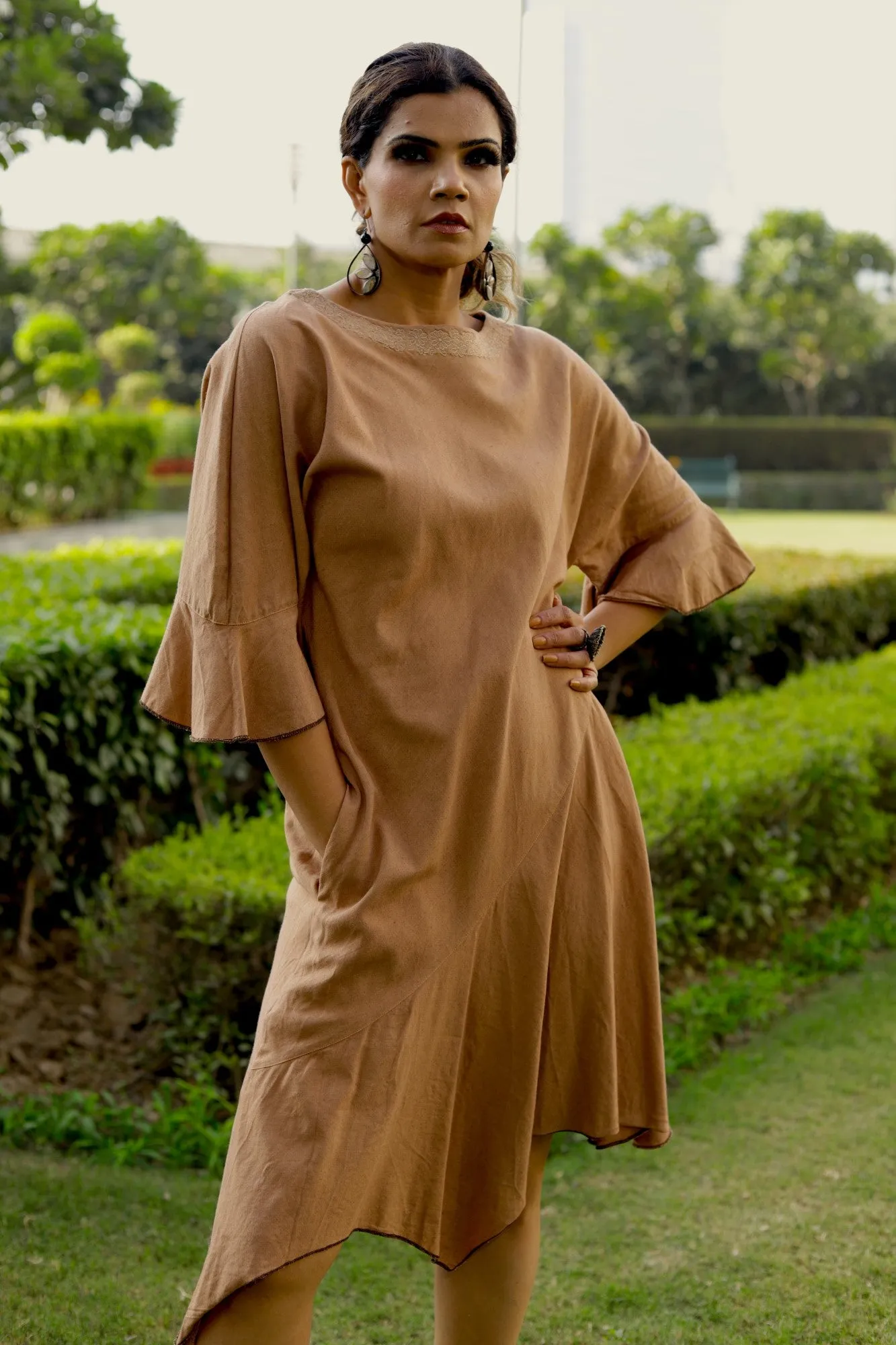 Asymmetric Shift Dress