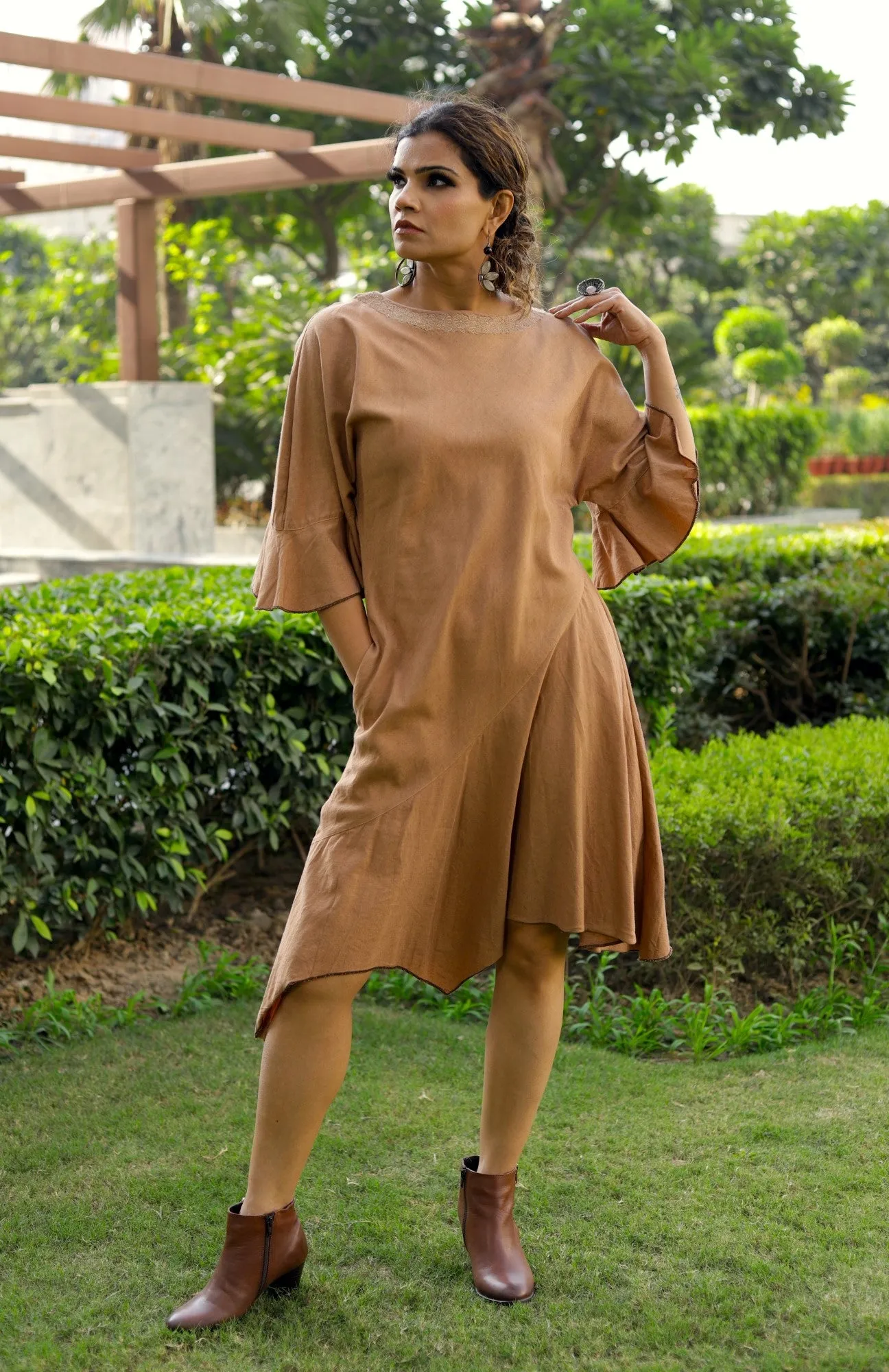 Asymmetric Shift Dress