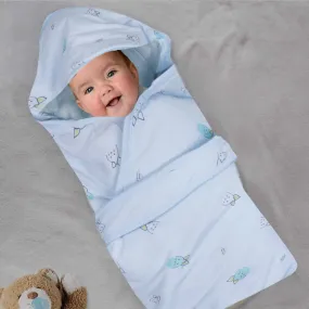 Baby Moo Cuddly Pet 100 % Cotton Wrapper - Blue