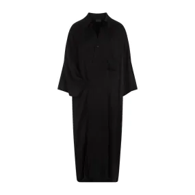 BALENCIAGA Stylish Black Short Sleeves Dress for Women - SS24 Collection