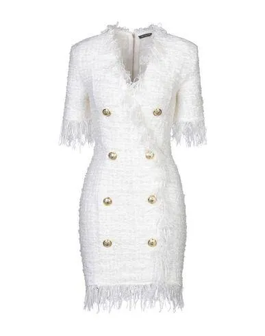 Balmain Women Short dress Ivory 8 UK