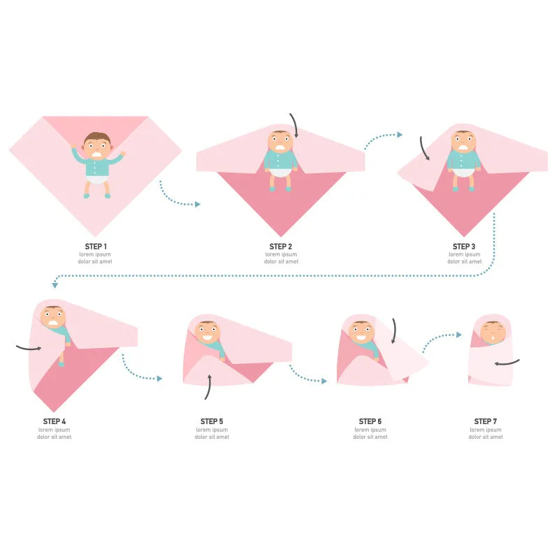 Bamboo Swaddle Blanket | Rainbow