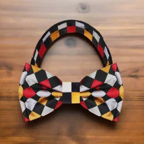 Bengal Tiger Geometric Bow Tie