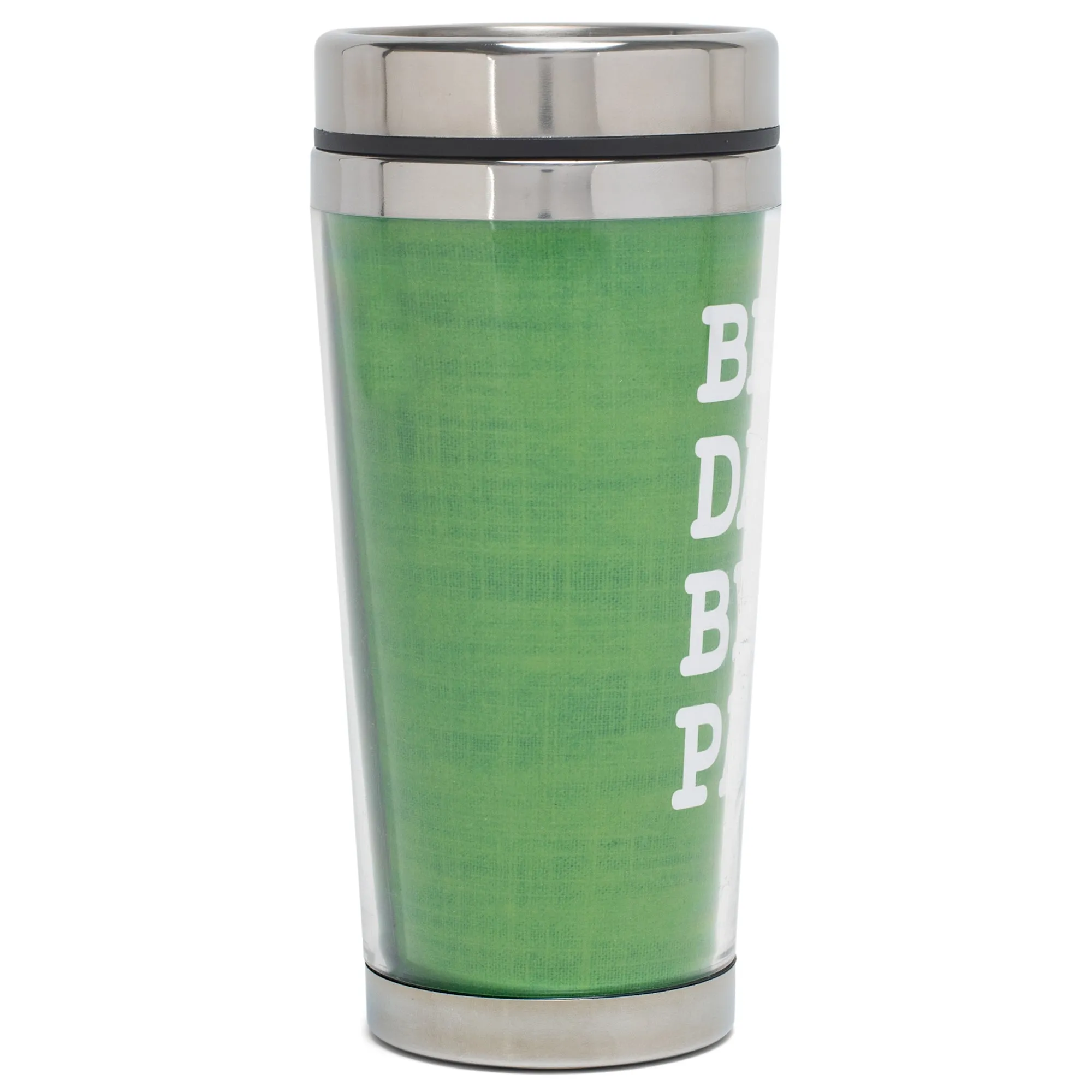 Best Dad By Par Bright Green and  White 16 Ounces Stainless Steel Travel Tumbler