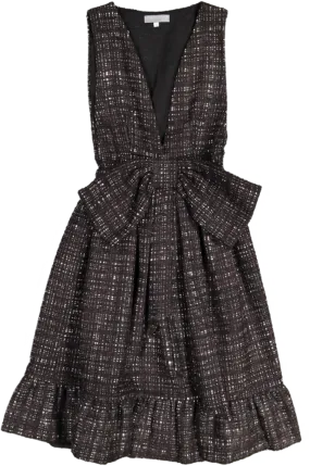 BETTYLOOP DRESS-Brown Tweed