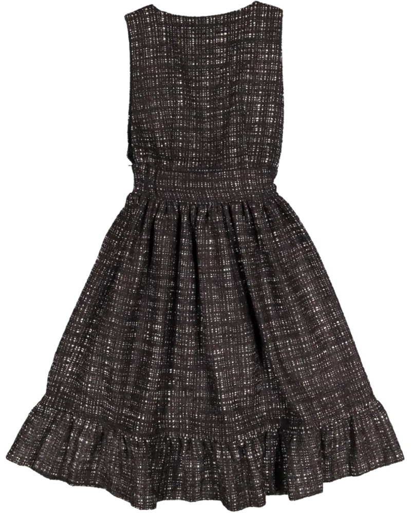 BETTYLOOP DRESS-Brown Tweed