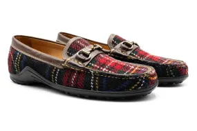 Bill Harris Tweed Horse Bit Loafers - Plaid