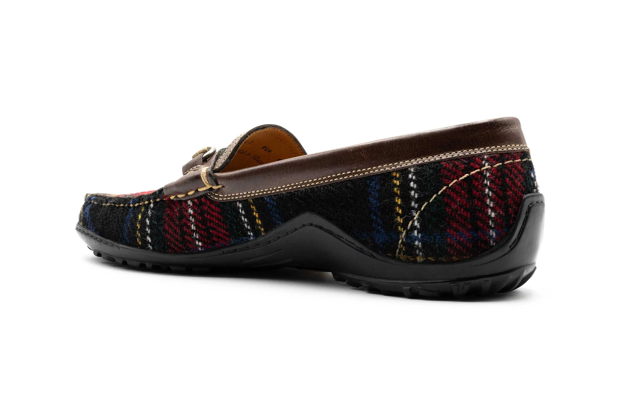 Bill Harris Tweed Horse Bit Loafers - Plaid