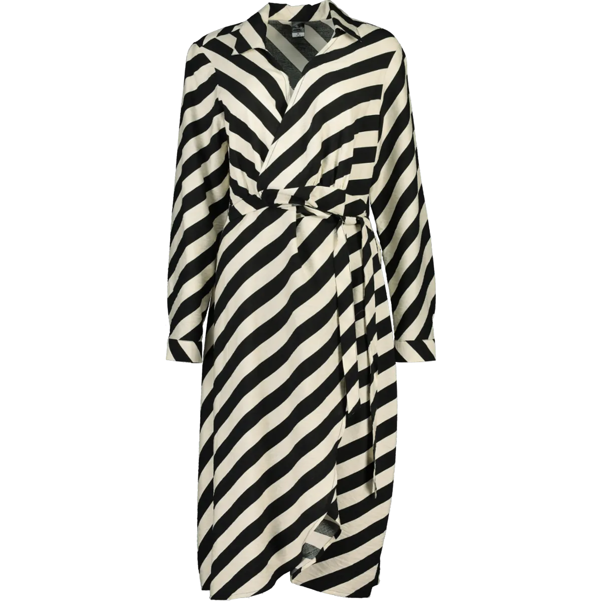 Black And White Wrap Dress