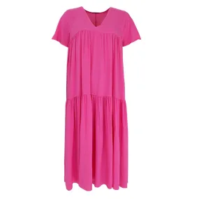 Black Colour Lexanne Maxi Dress Pink