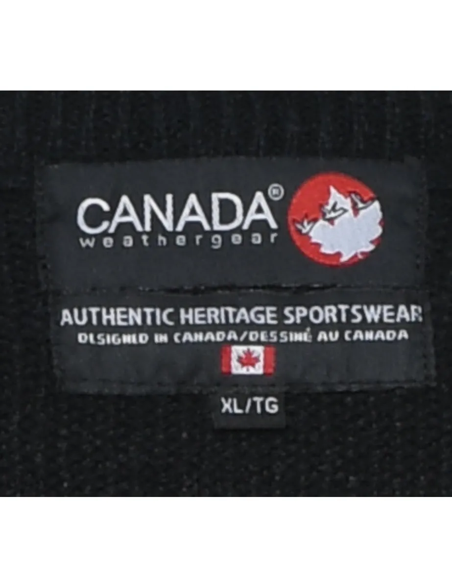 Black Nordic Jumper - XL