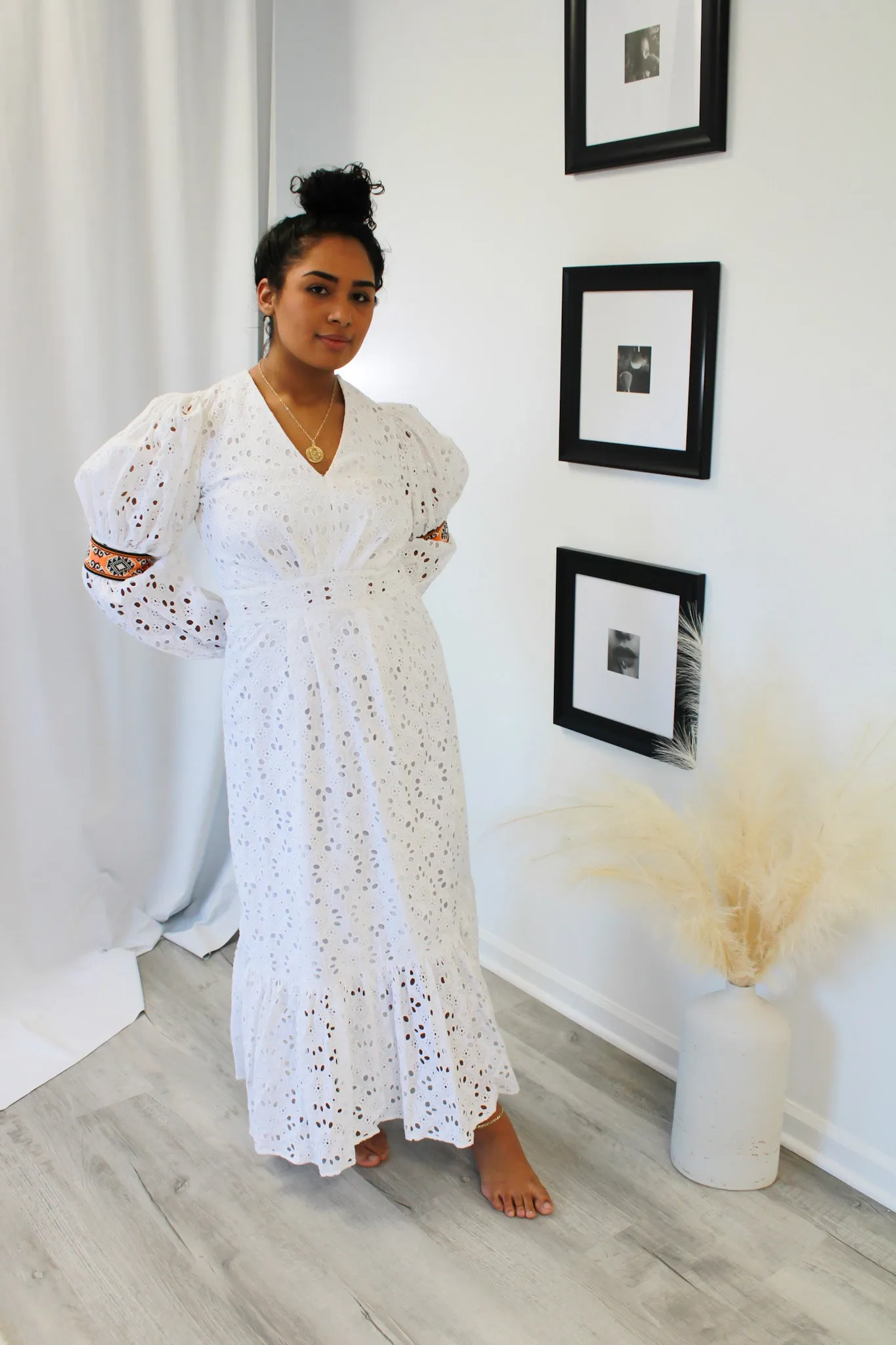 Bonita Maxi Eyelet Dress