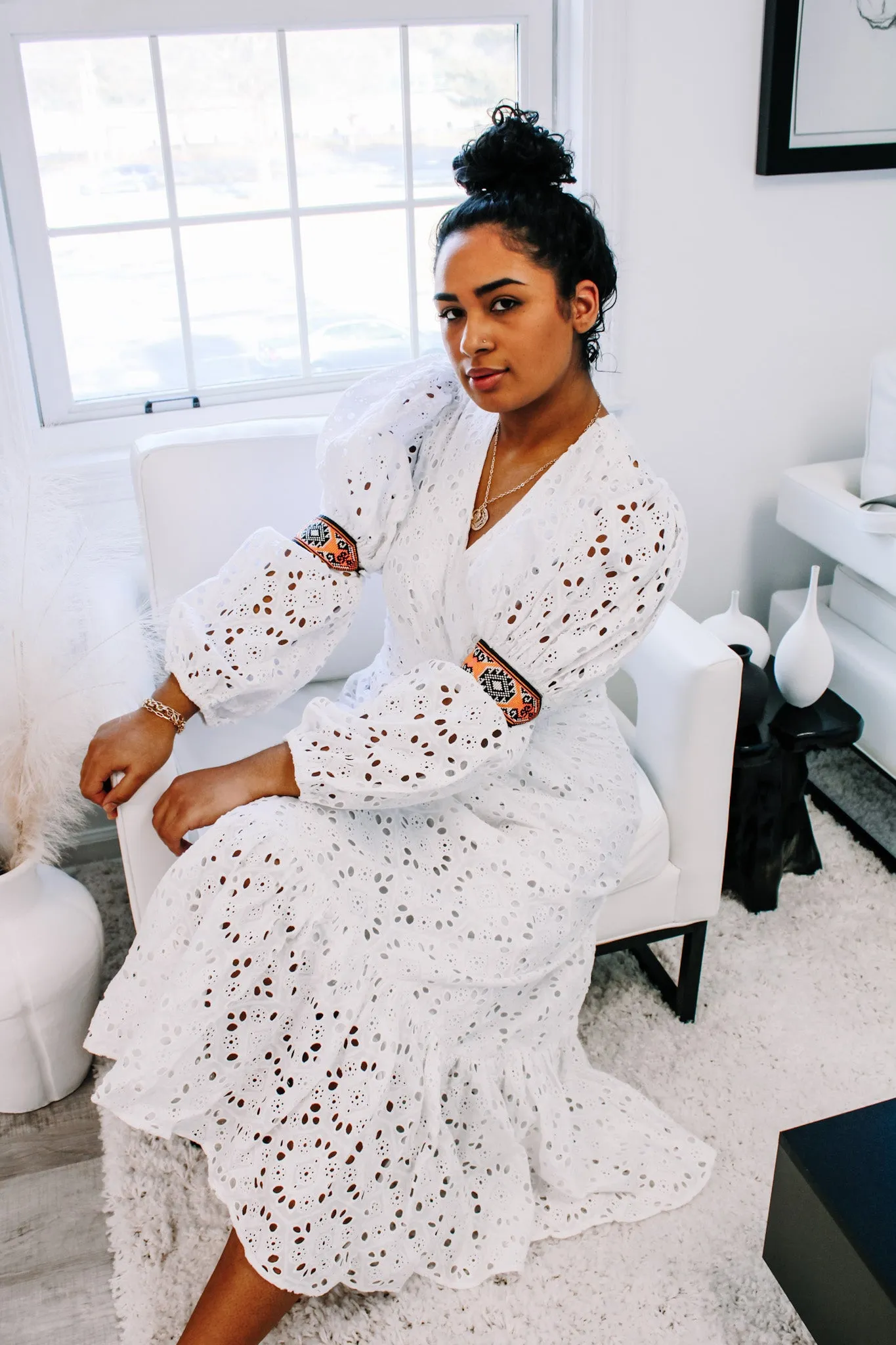 Bonita Maxi Eyelet Dress