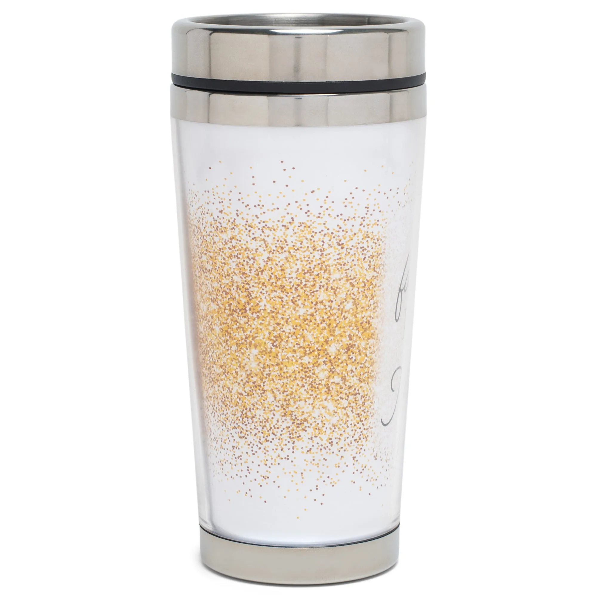Call Me Mamaw Classic White and Gold Tone 16 Ounces Stainless Steel Travel Tumbler