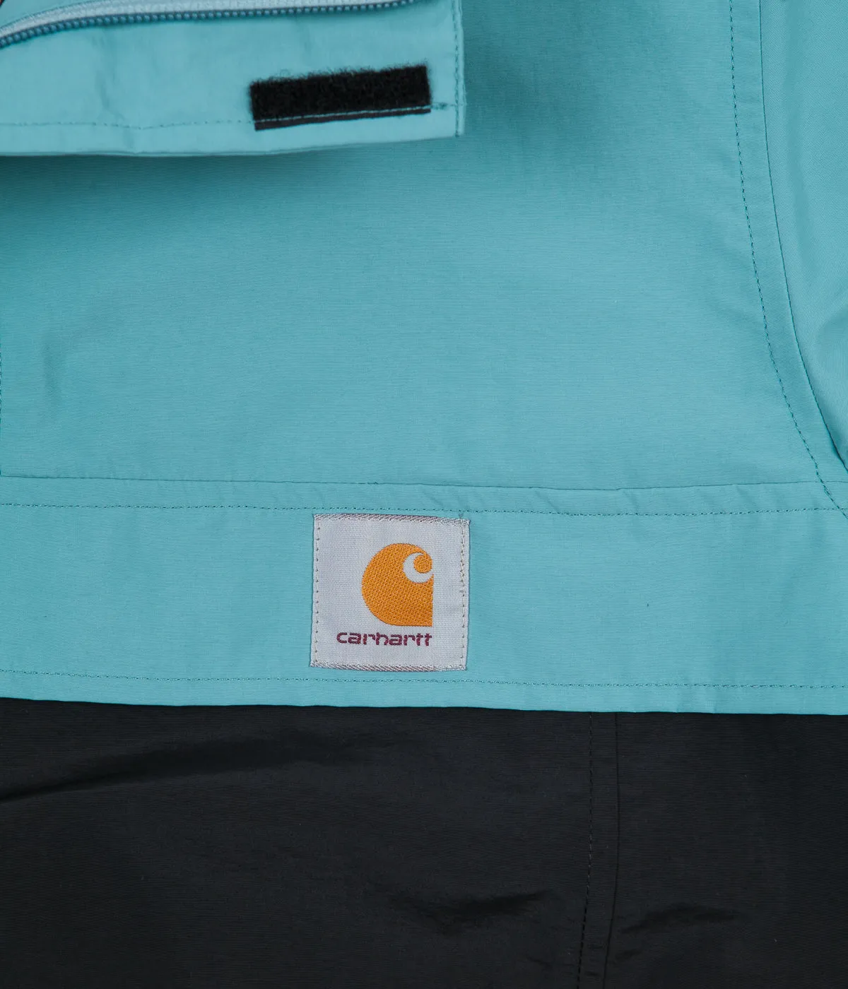 Carhartt Nimbus Two Tone Pullover Jacket - Soft Teal / Black