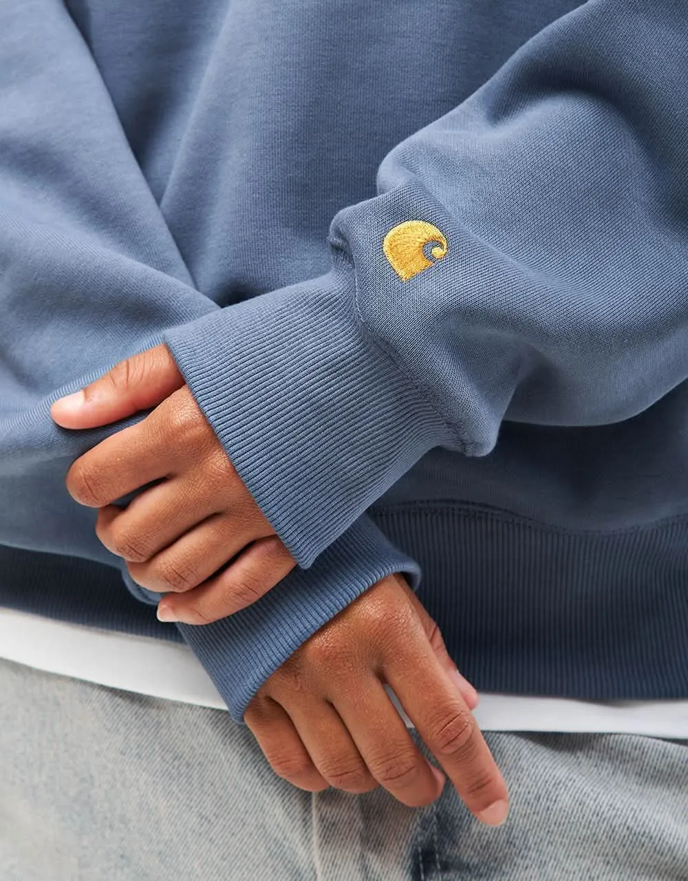 Carhartt WIP Chase Sweatshirt - Positano/Gold