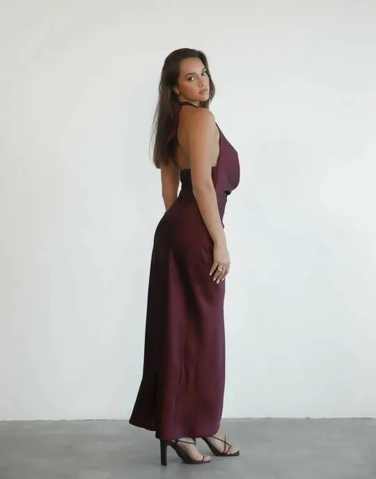 Charcoal Zoya Dress Plum