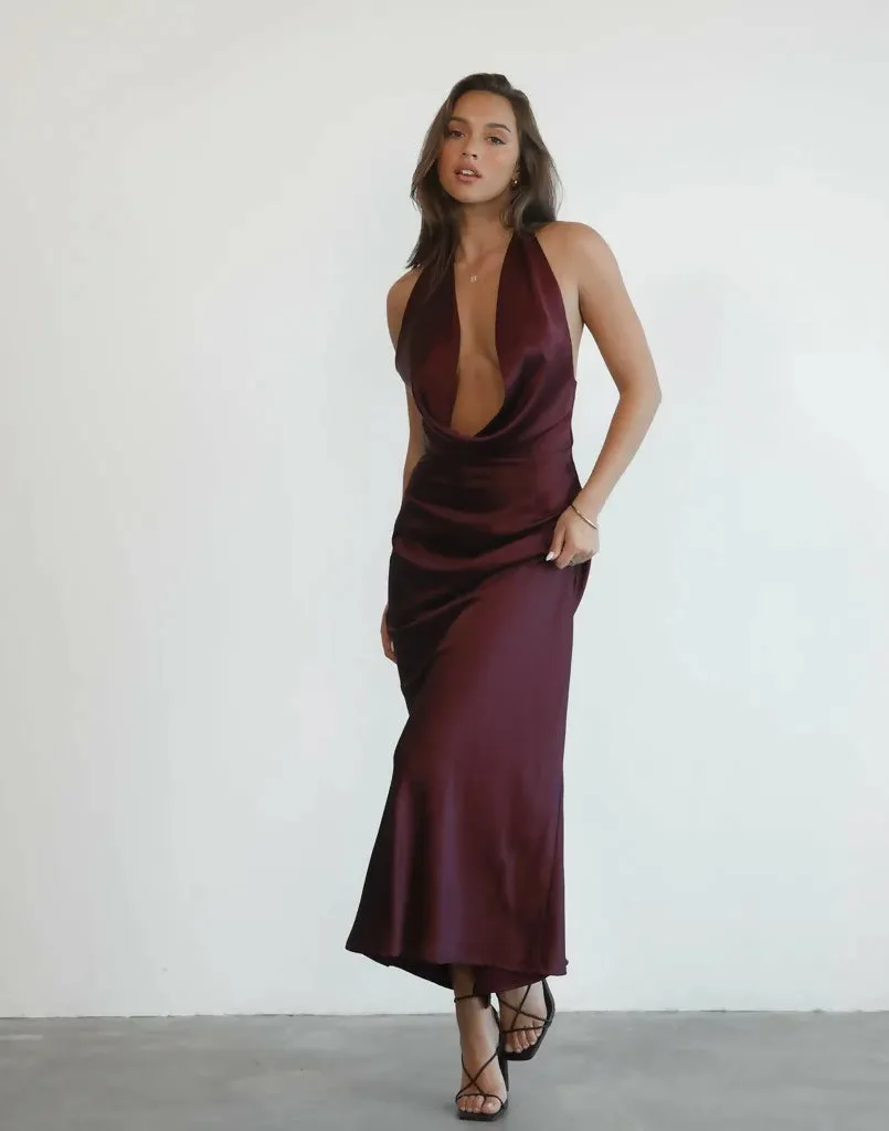 Charcoal Zoya Dress Plum