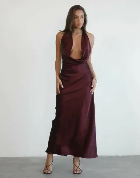 Charcoal Zoya Dress Plum
