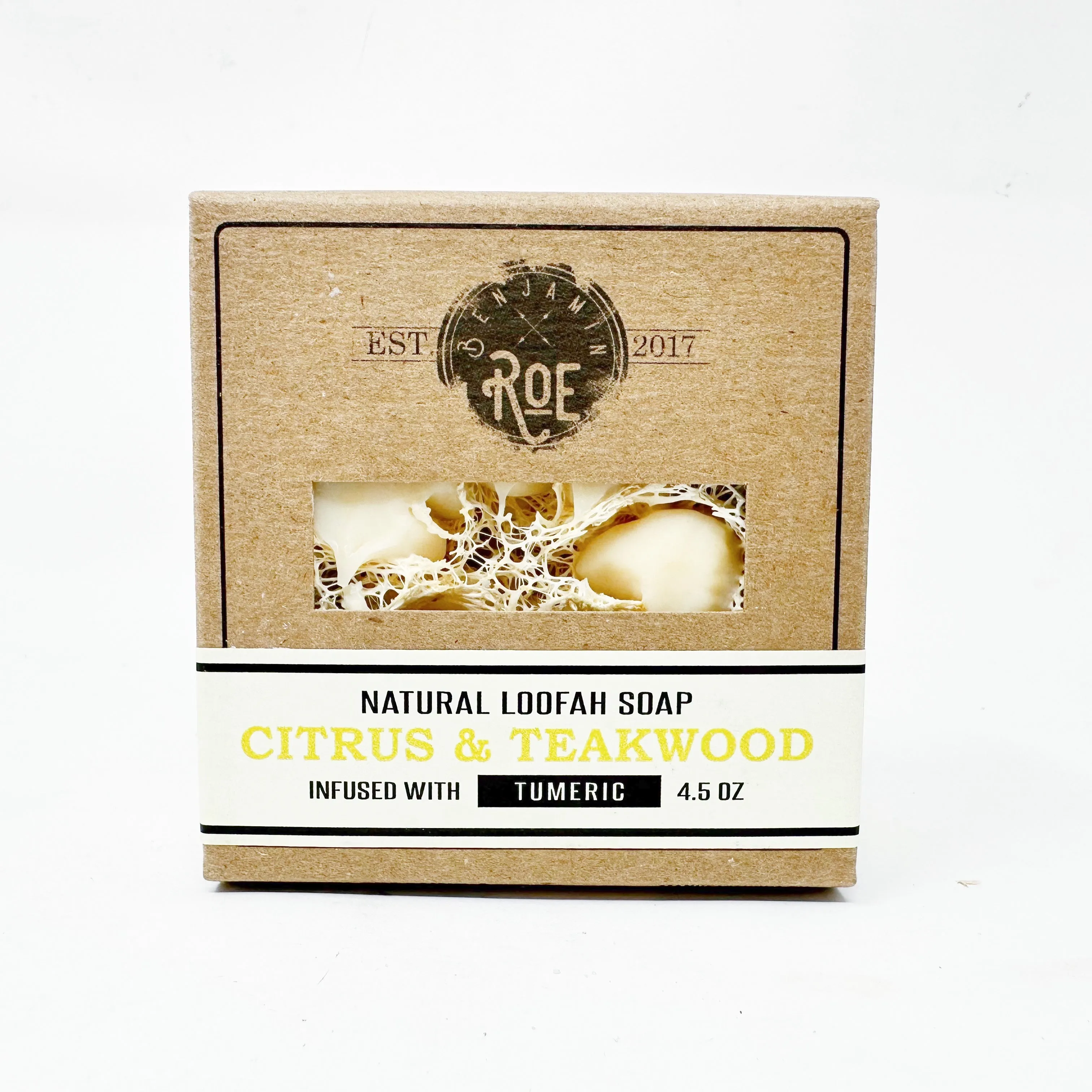 Citrus & Teakwood Loofah Soap Boxed