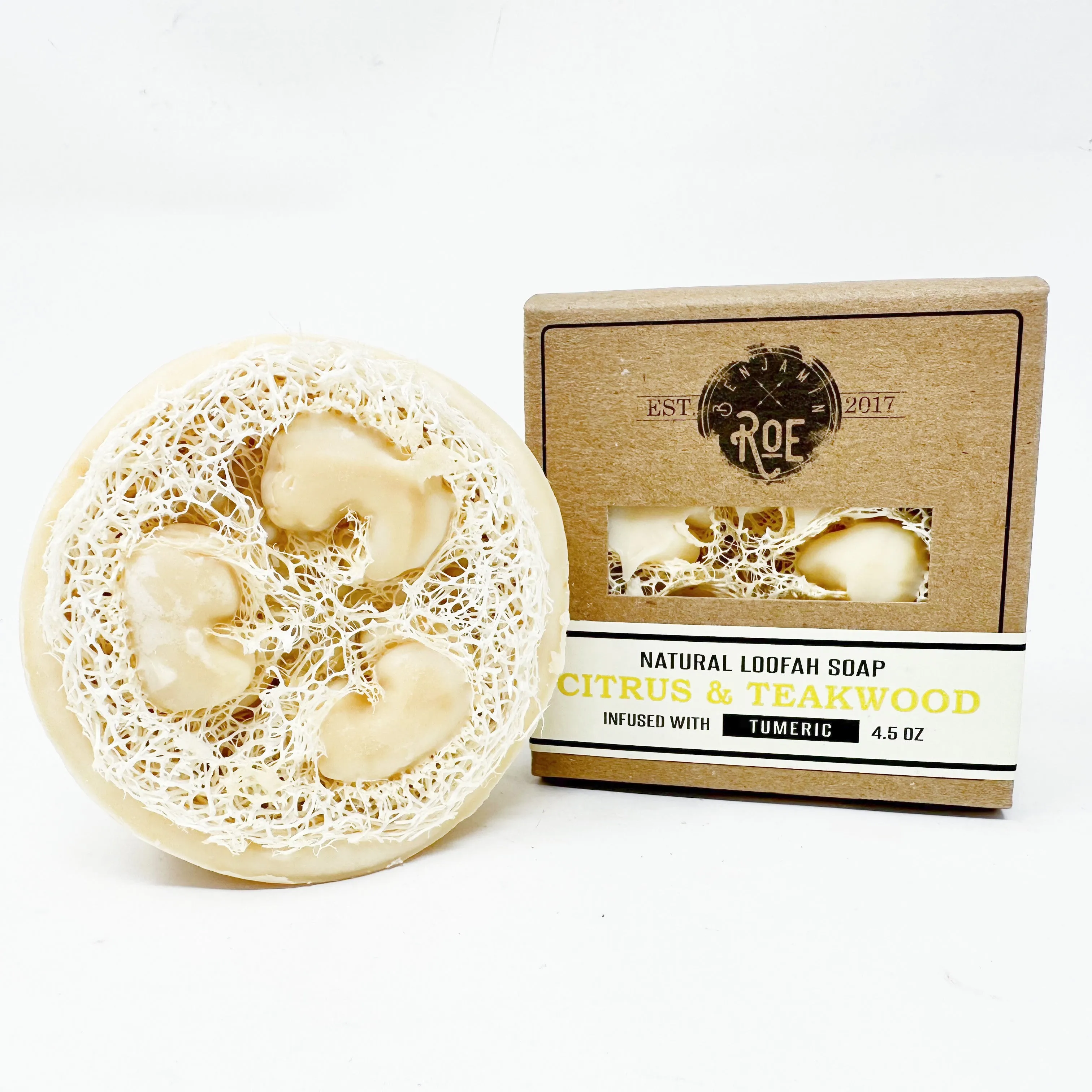 Citrus & Teakwood Loofah Soap Boxed