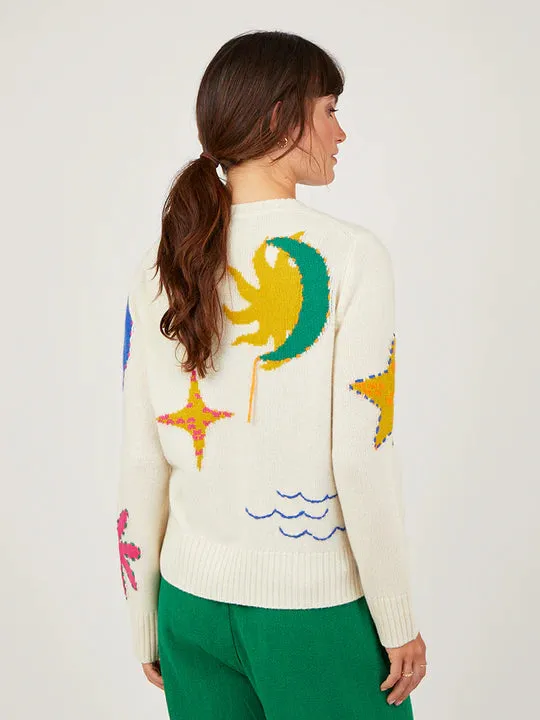 COCOA CASHMERE INANNA JUMPER PEARL