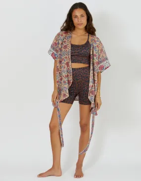 Cotton Yoga Kimono - Rose