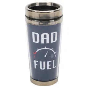 Dad Fuel Royal Blue 16 ounce Stainless Steel Travel Tumbler Mug with Lid