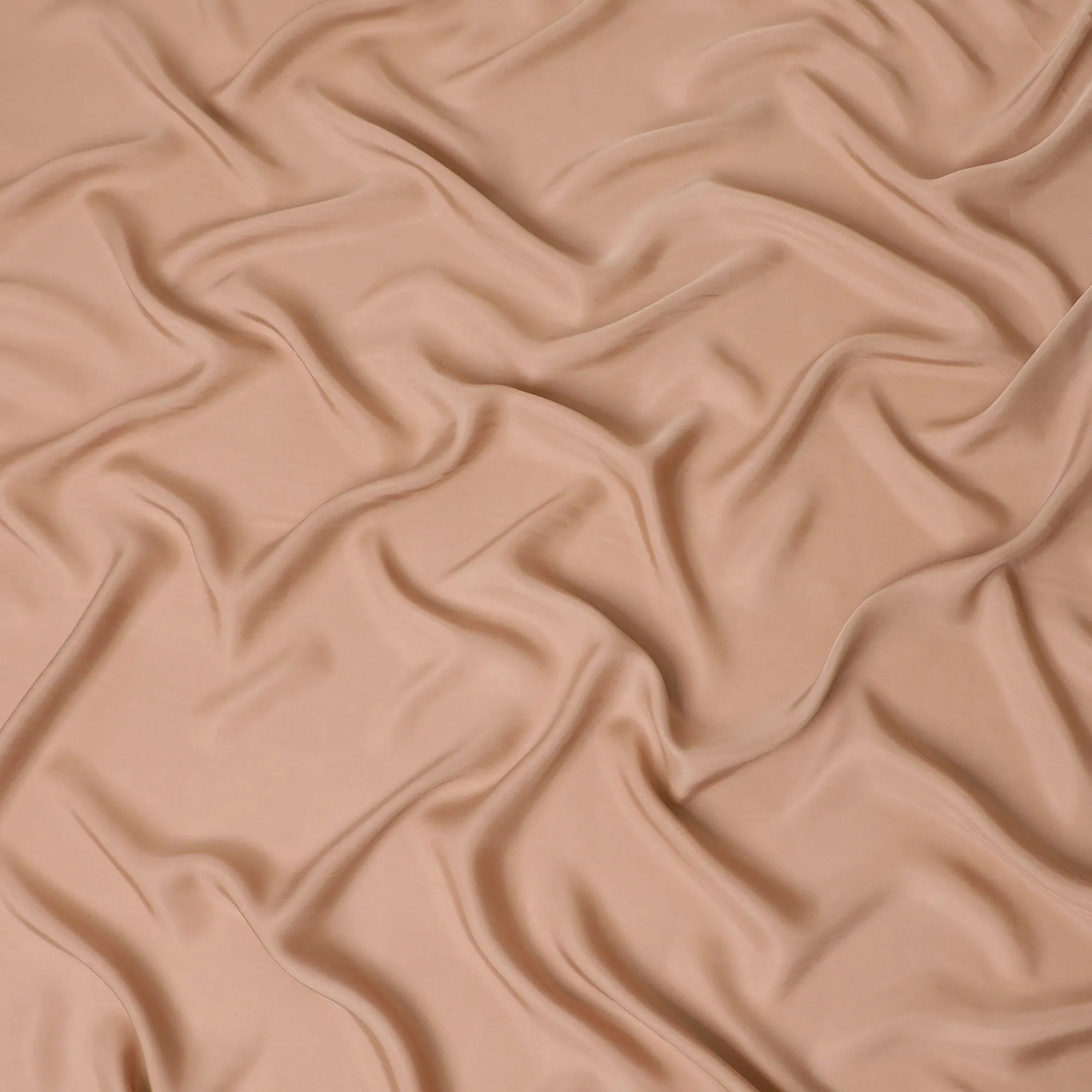 Dark salmon plain 100% Biodegradable cupro fabric -D13954