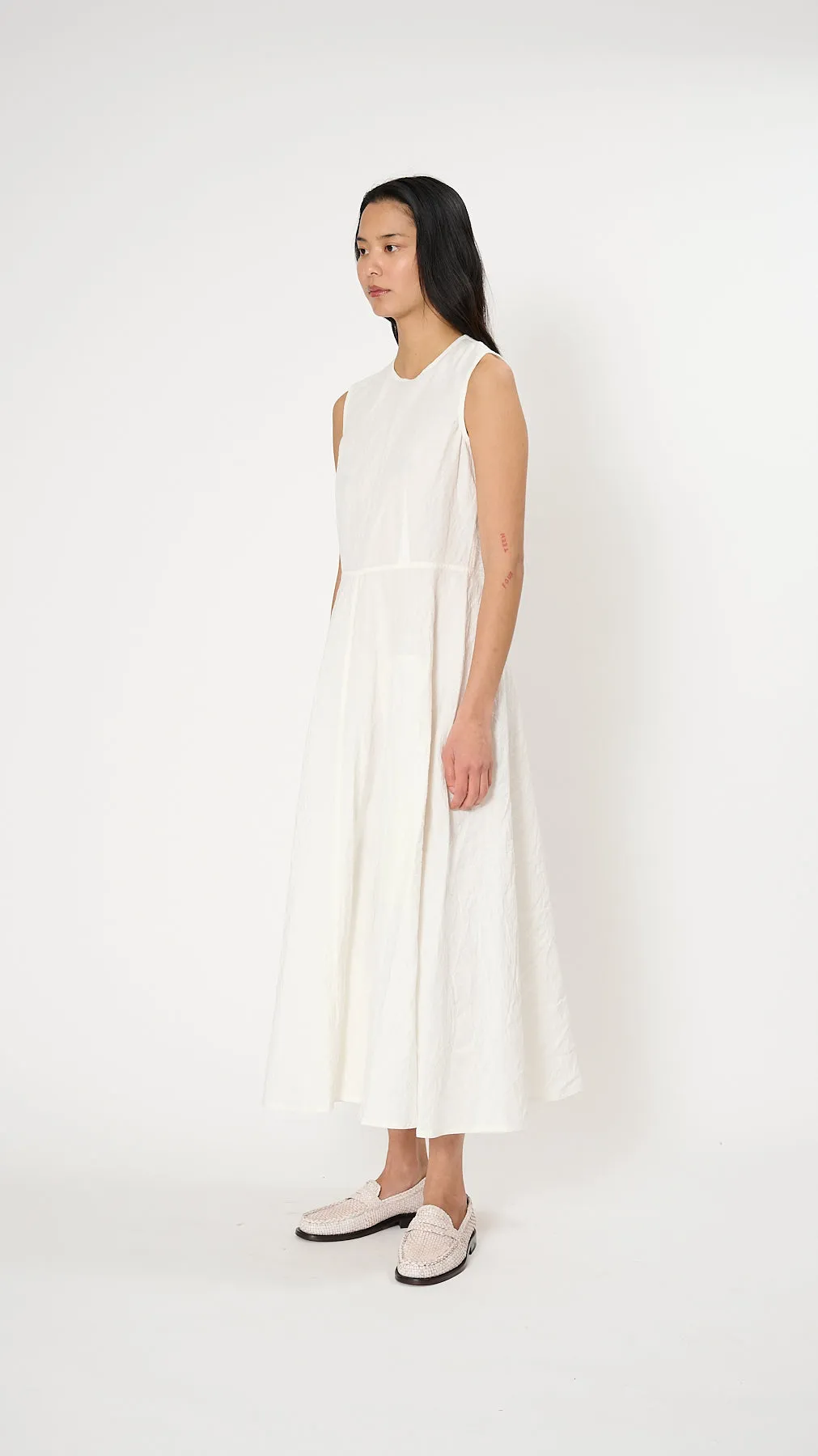 Dart Dress in Milk
