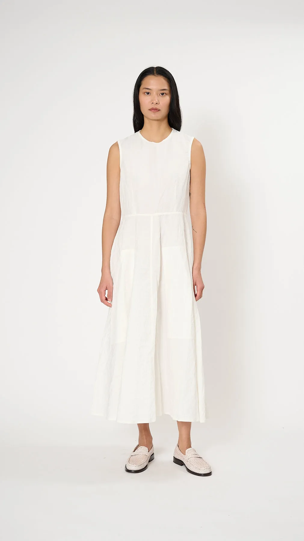 Dart Dress in Milk
