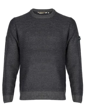 Dissident Austin crew neck jumper in navy