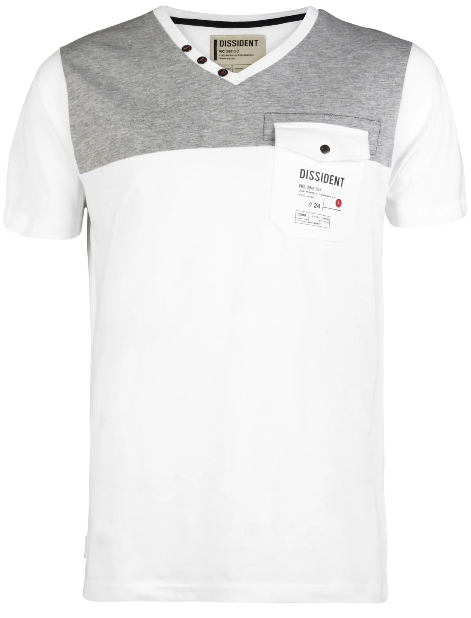 Dissident Westone T-Shirt in Optic White