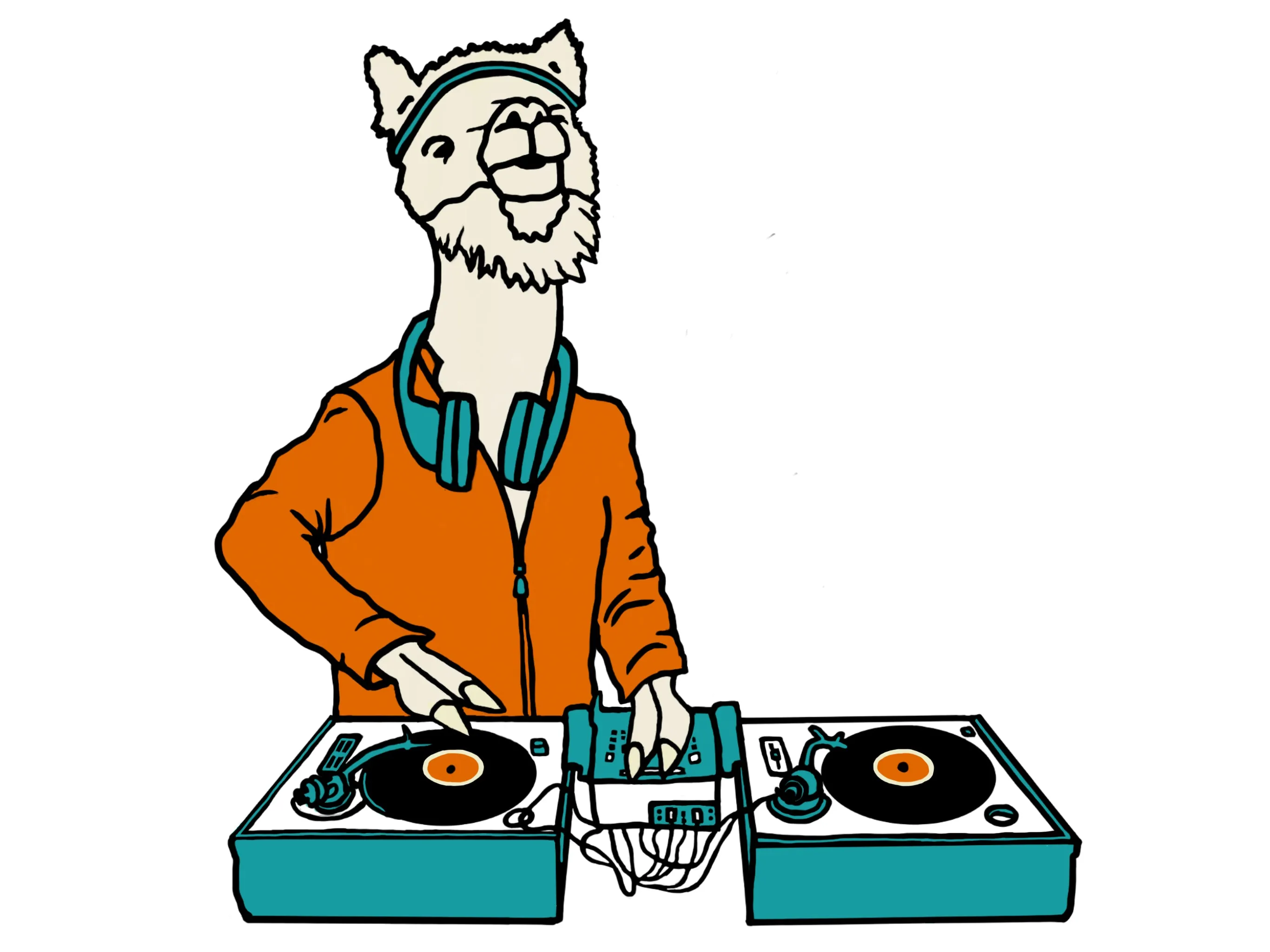 DJ LlamaRama T-Shirt - Toddler & Youth Athletic Heather