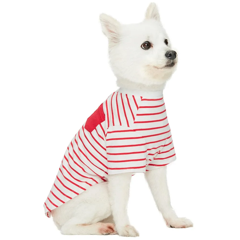 Dogs & Cats & Co. Saint Malo Matching Henley T-shirt Red