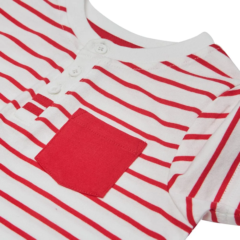 Dogs & Cats & Co. Saint Malo Matching Henley T-shirt Red