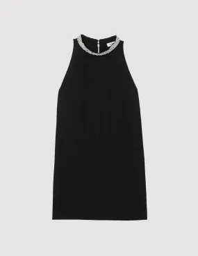 Dress With Jewellery Collar