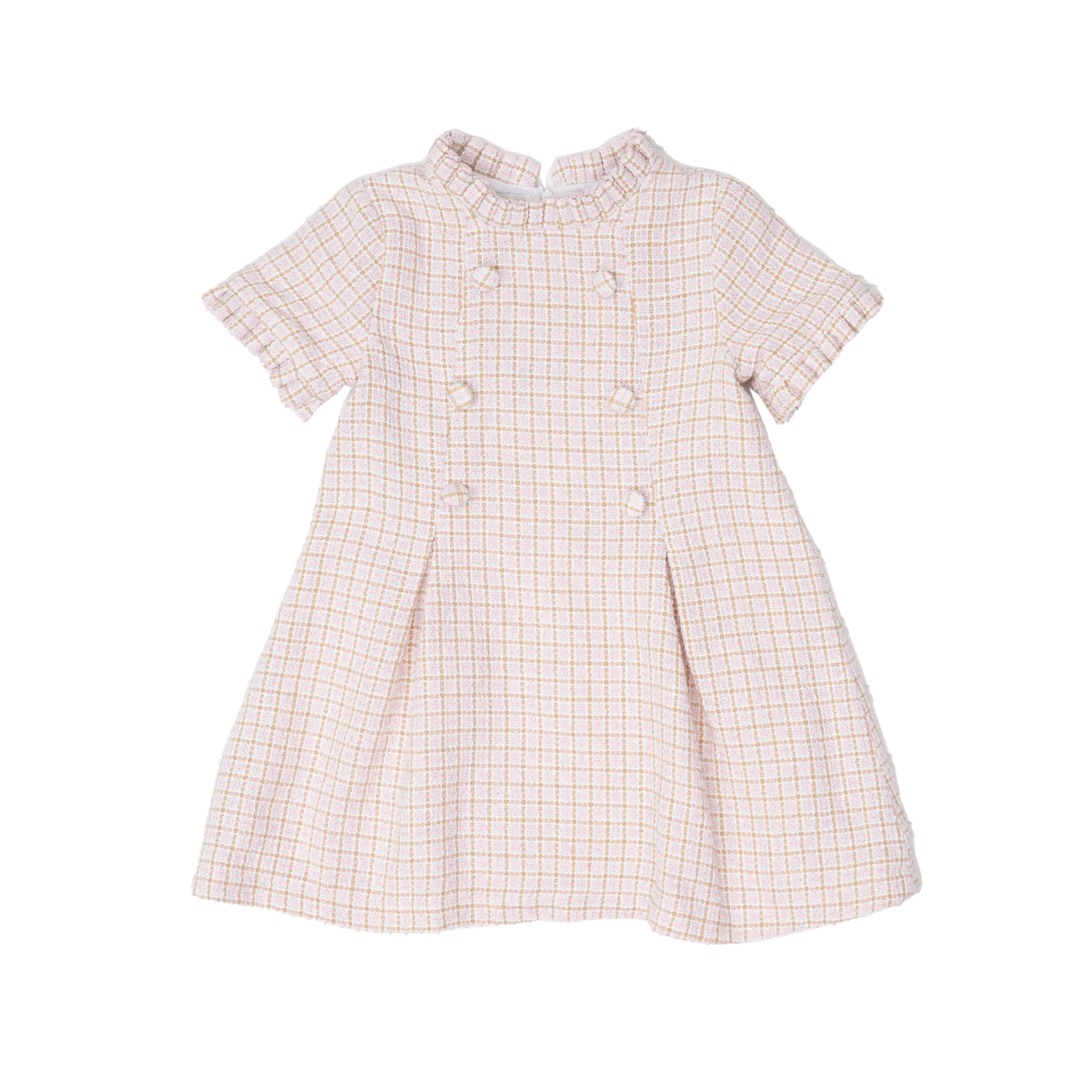 Emerson Pink Brown Tweed Dress
