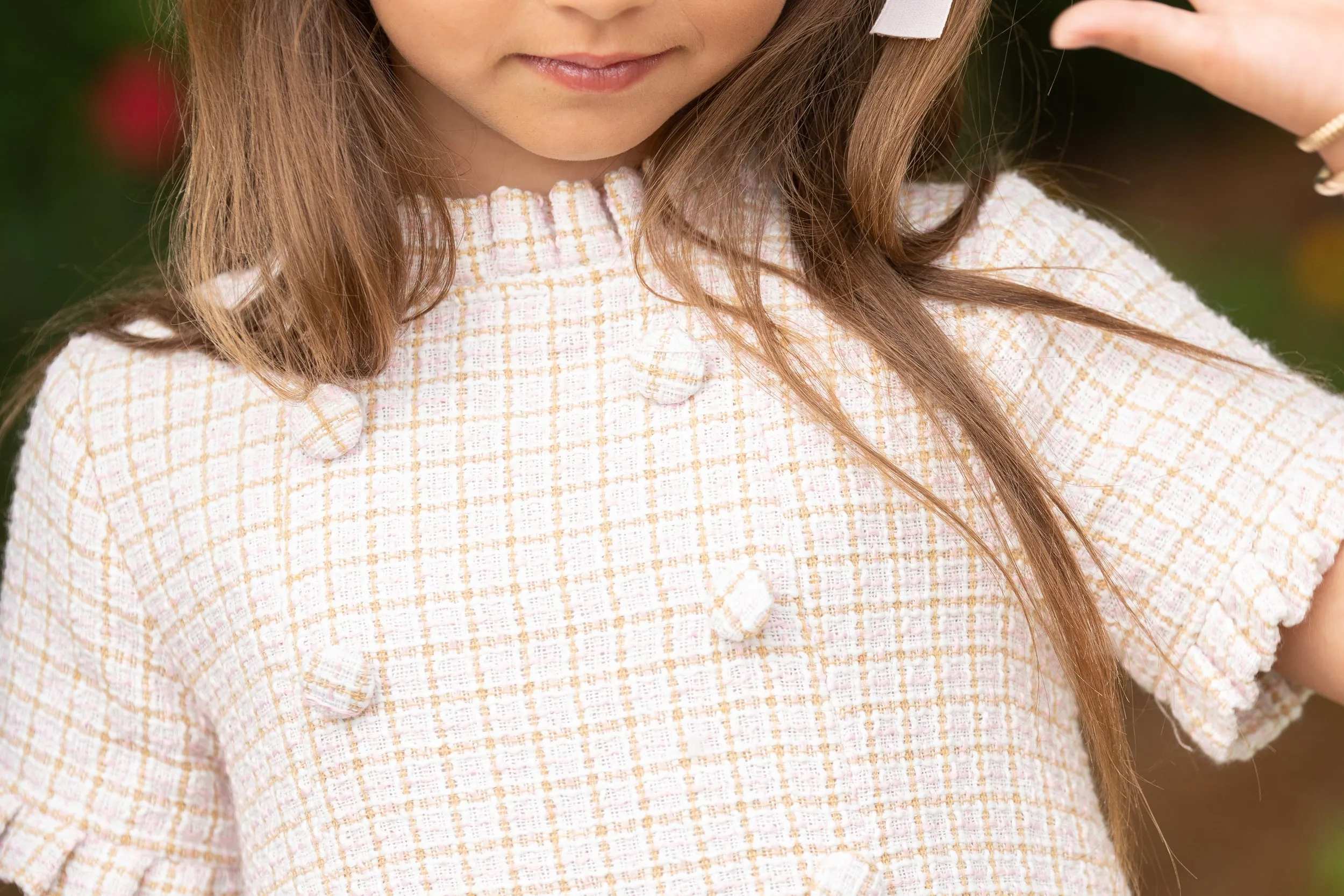 Emerson Pink Brown Tweed Dress