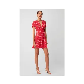 French Connection Verona Crepe Floral Dress Azalea Multi 71NSF