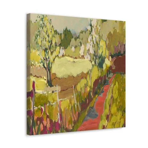 GADGETS WRAP Canvas Gallery Wrap Framed for Home Office Studio Living Room Decoration (10x10inch) - A Bend In The Road