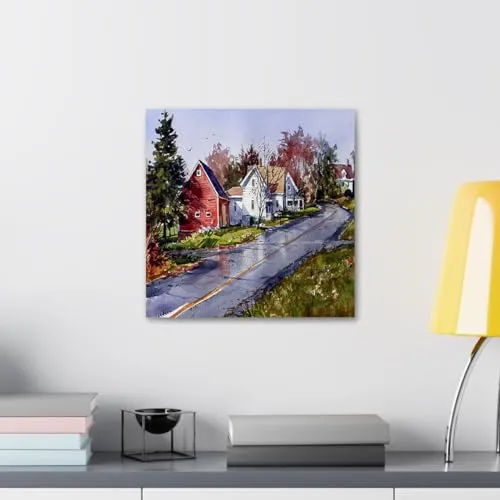 GADGETS WRAP Canvas Gallery Wrap Framed for Home Office Studio Living Room Decoration (10x10inch) - After The Rain