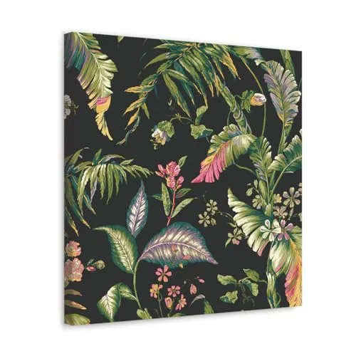 GADGETS WRAP Canvas Gallery Wrap Framed for Home Office Studio Living Room Decoration (10x10inch) - Ashford Tropical