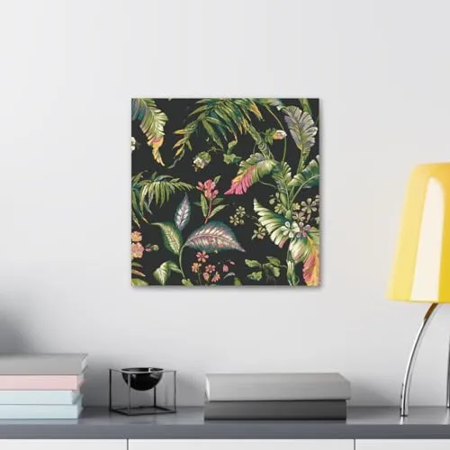 GADGETS WRAP Canvas Gallery Wrap Framed for Home Office Studio Living Room Decoration (10x10inch) - Ashford Tropical